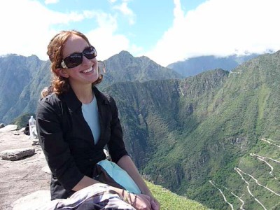 Lindsey on Wayna Picchu Lindsey on Wayna Picchu