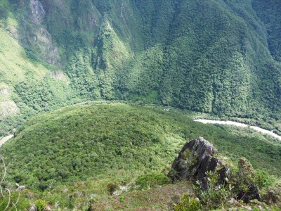View down into the valley View down into the valley