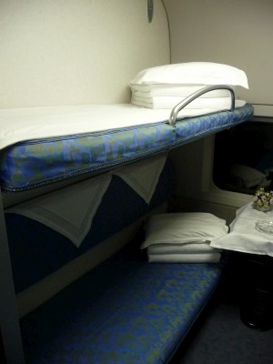 Soft sleeper on chinese bullet train Ahh now thats more like it