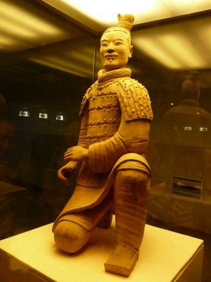 Terracotta Archer in Xian Archer at the ready