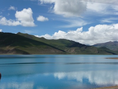 Across Yamdrok Lake, Tibet Across Yamdrok Lake
