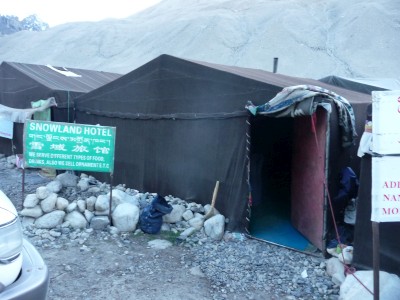 Hotel at Everest Base Camp, Tibet Our "hotel" at Everest
