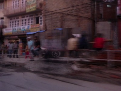 Taxi ride in Kathmandu Nepal Taxi to the Stupa