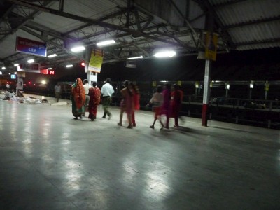 India train station Inside the train station