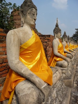 Ruins ayatthaya thailand In the ruins