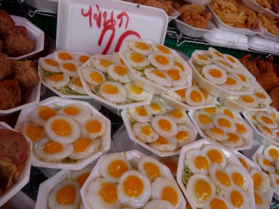 Plate of quail eggs bangkok thailand Quail eggs