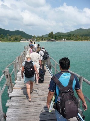Leaving the islands Leaving the islands