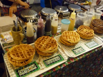 Waffles in Chang mai Eating waffles like a starving Belgian