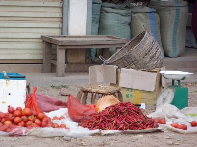 Not much in the market, Muang Sing Laos Not much in the market