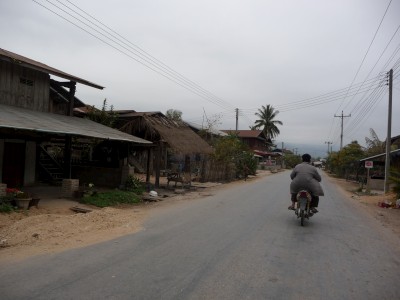Down the main street, Muang Sing Laos Down the main street, Muang Sing