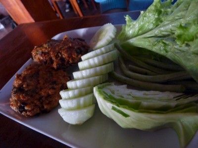 Lao Laap, fried chicken Lao Laap, fried chicken