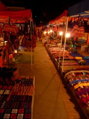 In the night market luang prabang lao In the night market