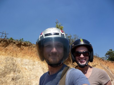 Us on our moped Us on our moped