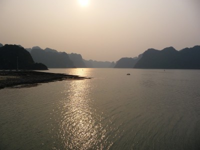 Sunset in Ha long bay Sunset