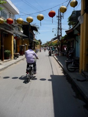 Through the streets of Hoi an Through the streets of Hoi an