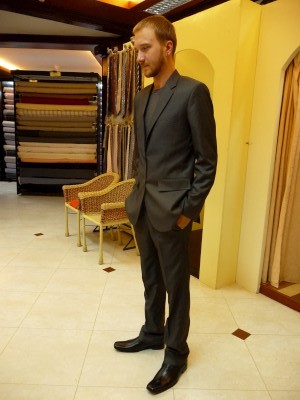 Saben's new suit Saben's new suit